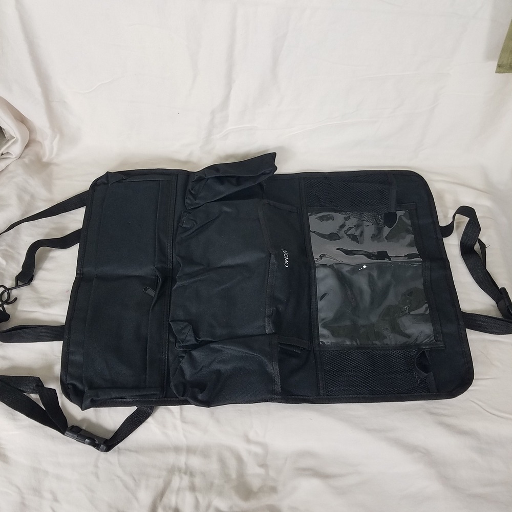 LUCMO Car Back Seat Organizer Black NWOT Tablet Holder Multi-Pocket